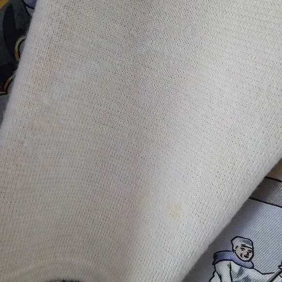 Hermes Margiela Winter Skiers & Holly Silk Wool Blend Polo Style Sweater Size S - Picture 11 of 12